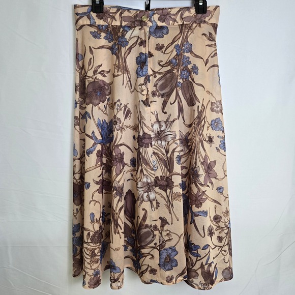 Vintage Semi-Sheer Floral Skirt, Women's Size Medium/10‎ - Picture 4 of 9